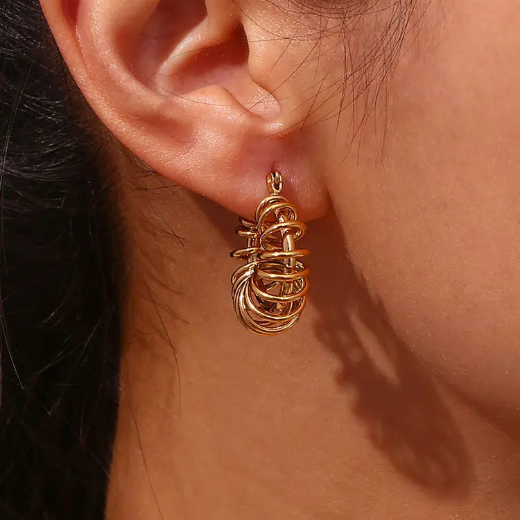 Coiled up hoops