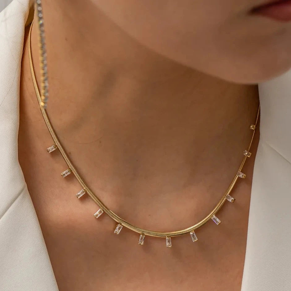 Baguette Charm necklace