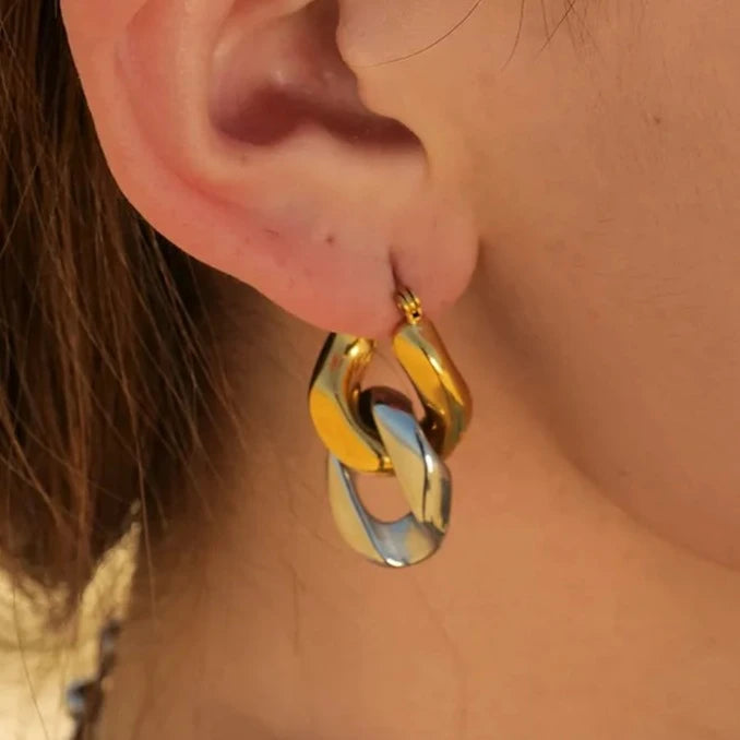 Milana Cuban Duo earrings
