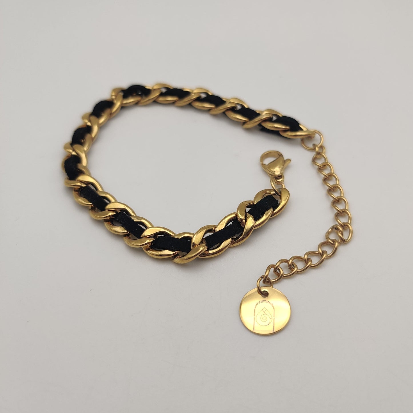 Gilded Leather bracelet