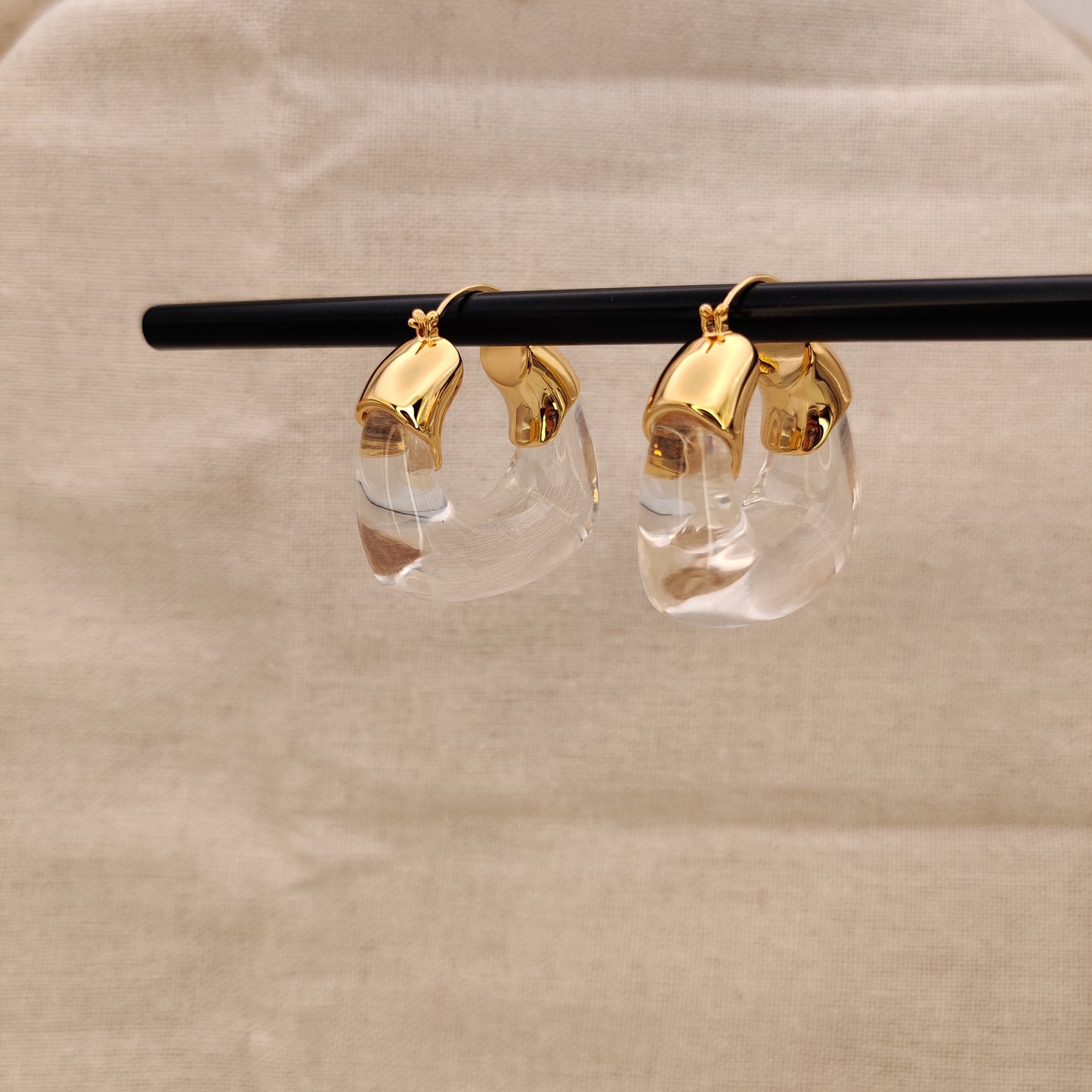 Gilded Resin Huggies