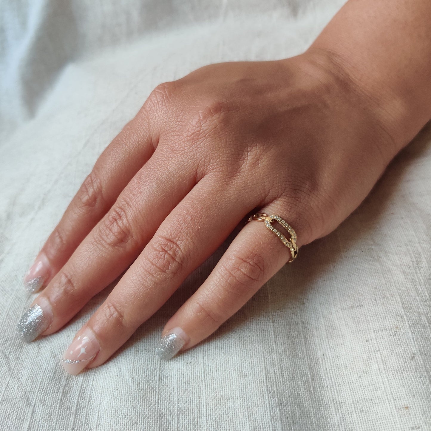 Iced Buckle ring