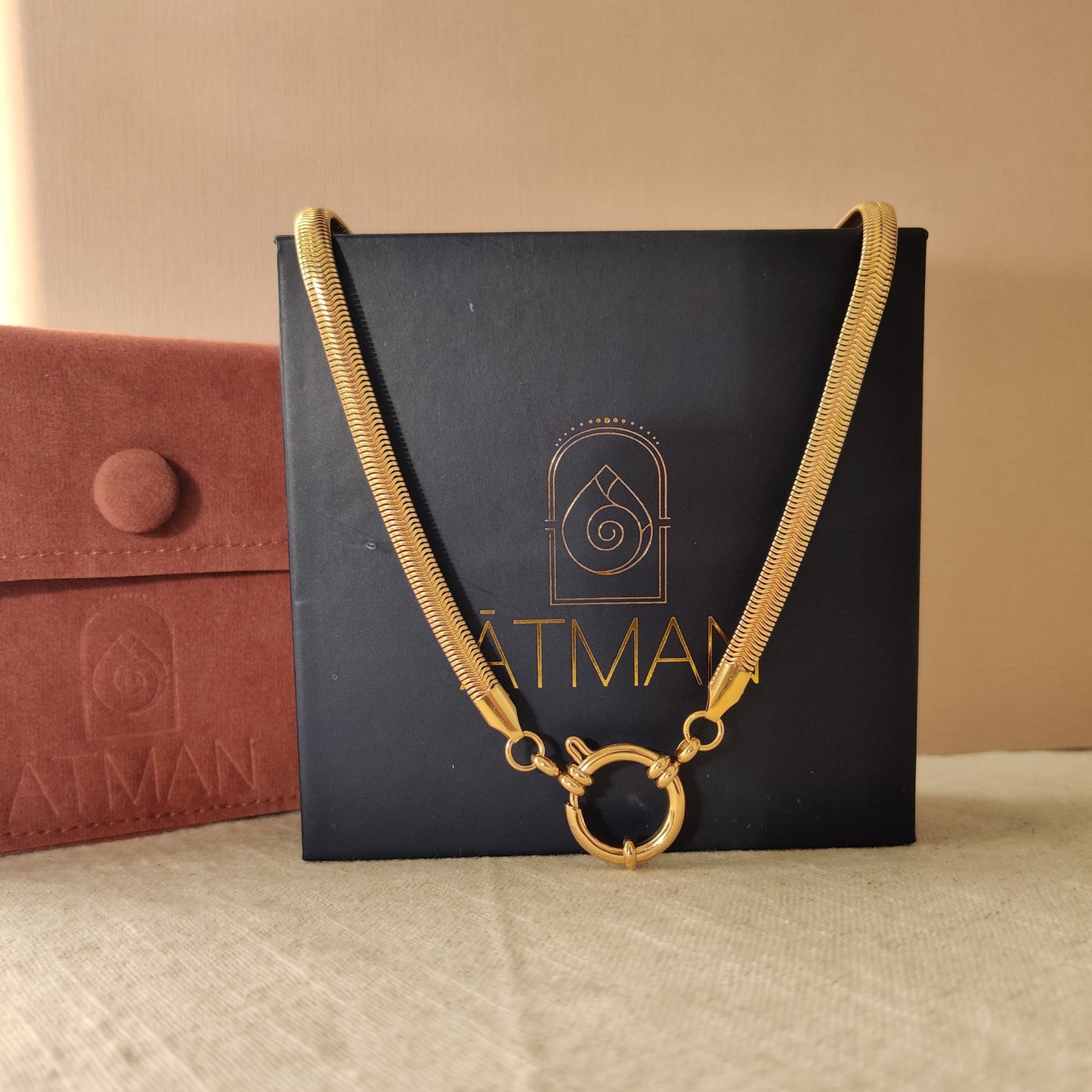 Serpentine charm chain