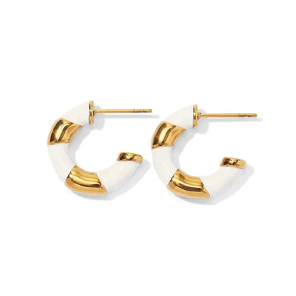 Enamel Wrapped hoops