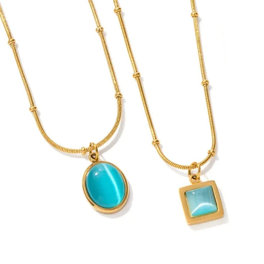 Steel Blue Pendant
