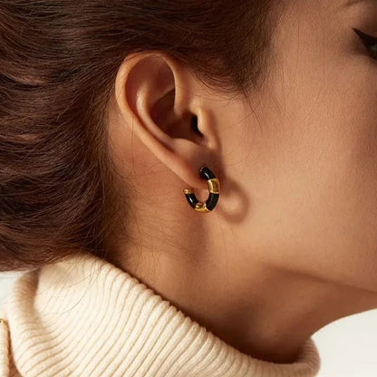Enamel Wrapped hoops