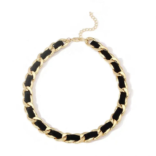 Gilded Leather bracelet