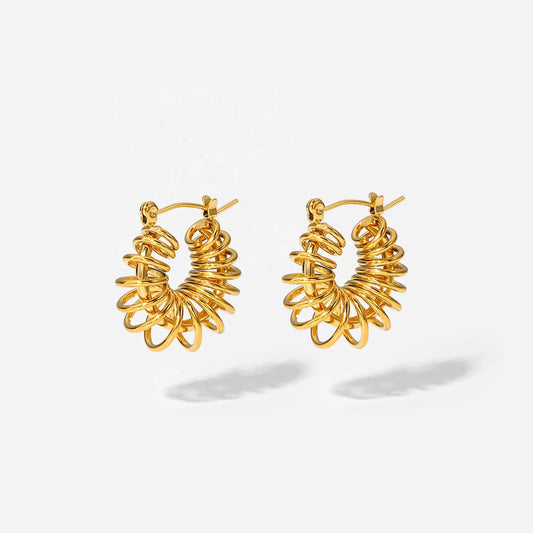 Coiled up hoops