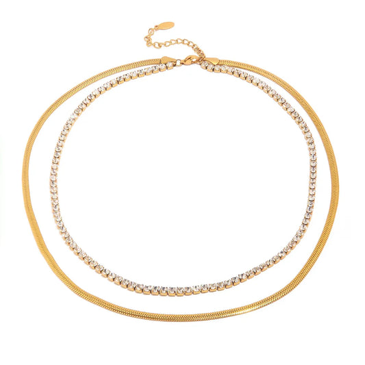 Layered Tennis chain