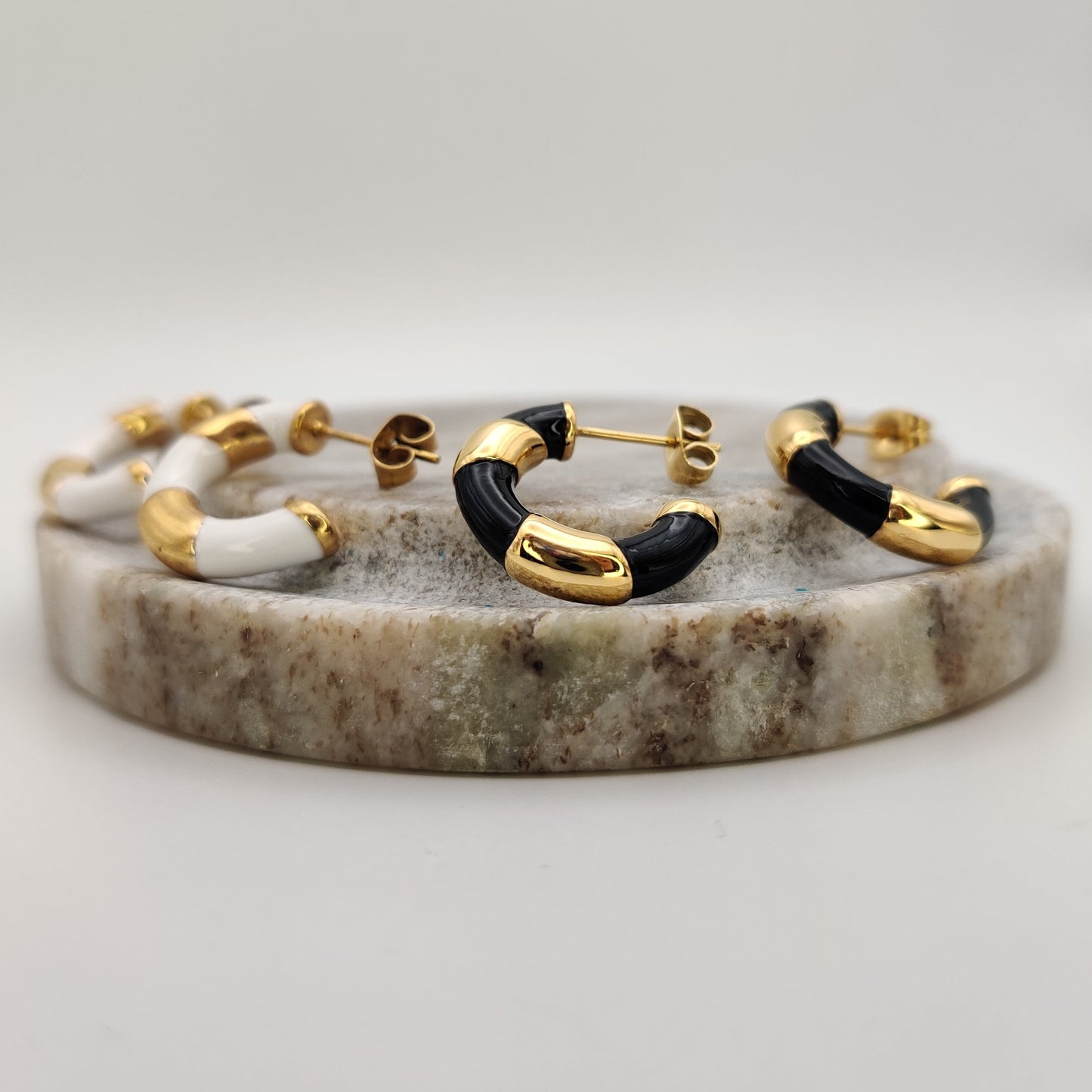 Enamel Wrapped hoops