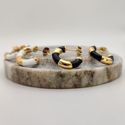Enamel Wrapped hoops