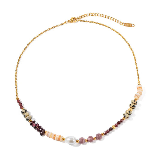 Mosaic Beaded choker